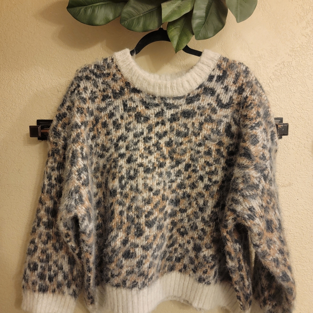 Wild Fable Multicolor Animal Print Sweater